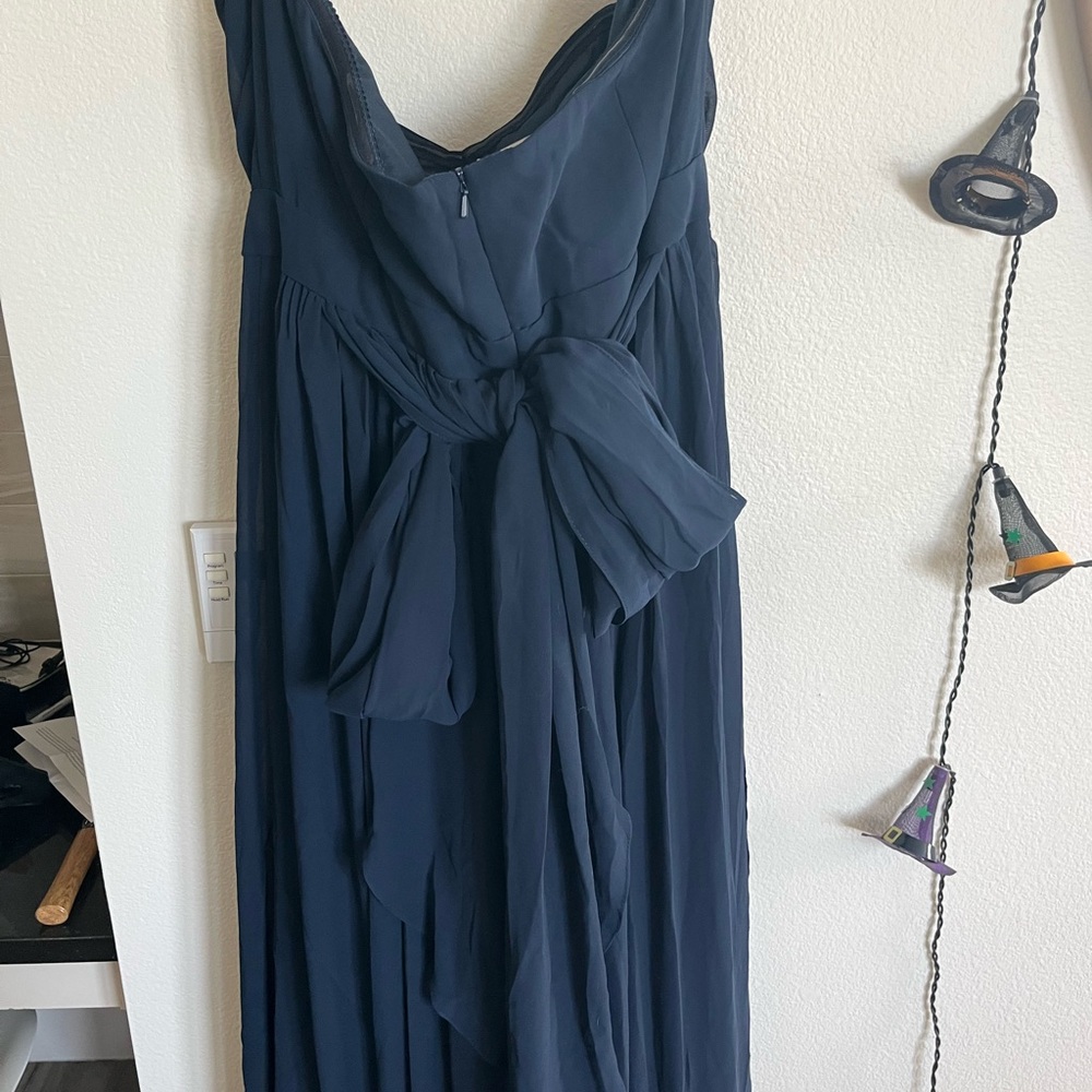 Jenny Yoo Navy Blue Mira Convertible Dress 18 - Picture 4 of 13